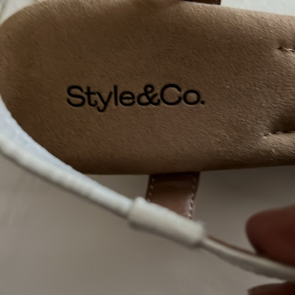 White wedge sandle by Style and Company - Picture 4 of 4